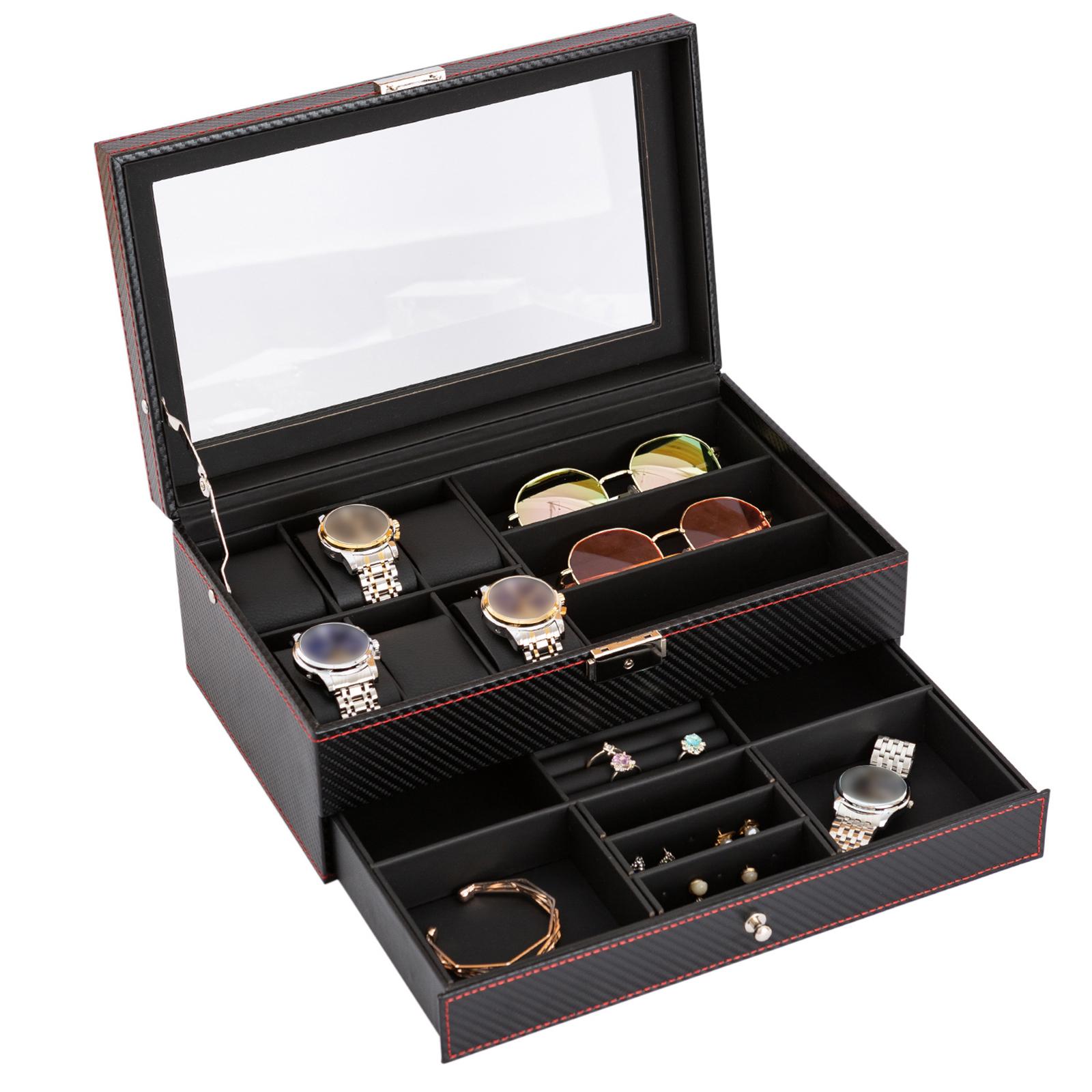 Jewelry Y Watches - Schmuck Vitrine Container Tragbare Uhr Aufbewahrungsbox