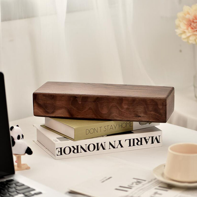 High Jewelry Watches - Hochwertige Desktop-Aufbewahrungsbox aus schwarzem Walnussholz, Uhren-Display-Box,
