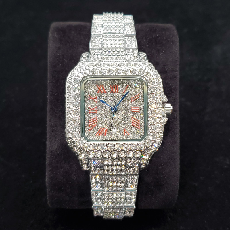 High Jewelry Watches - Luxuriöse Diamantuhren für Damen, modische silberne,