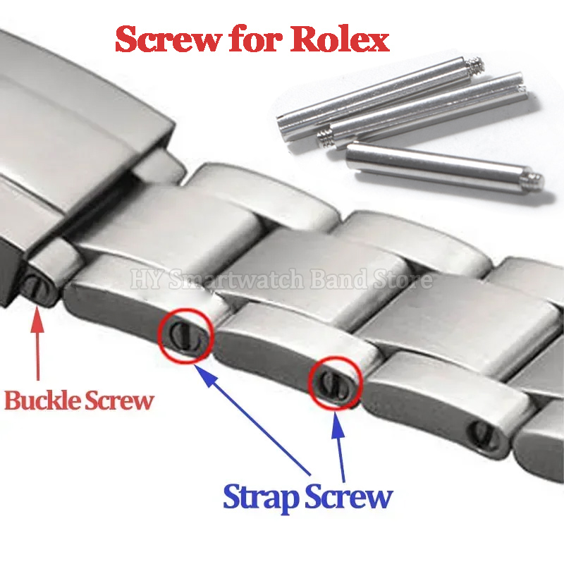 Jewelry Rolex Watches - Edelstahl-Schrauben für Rolex Oyster, Daytona und