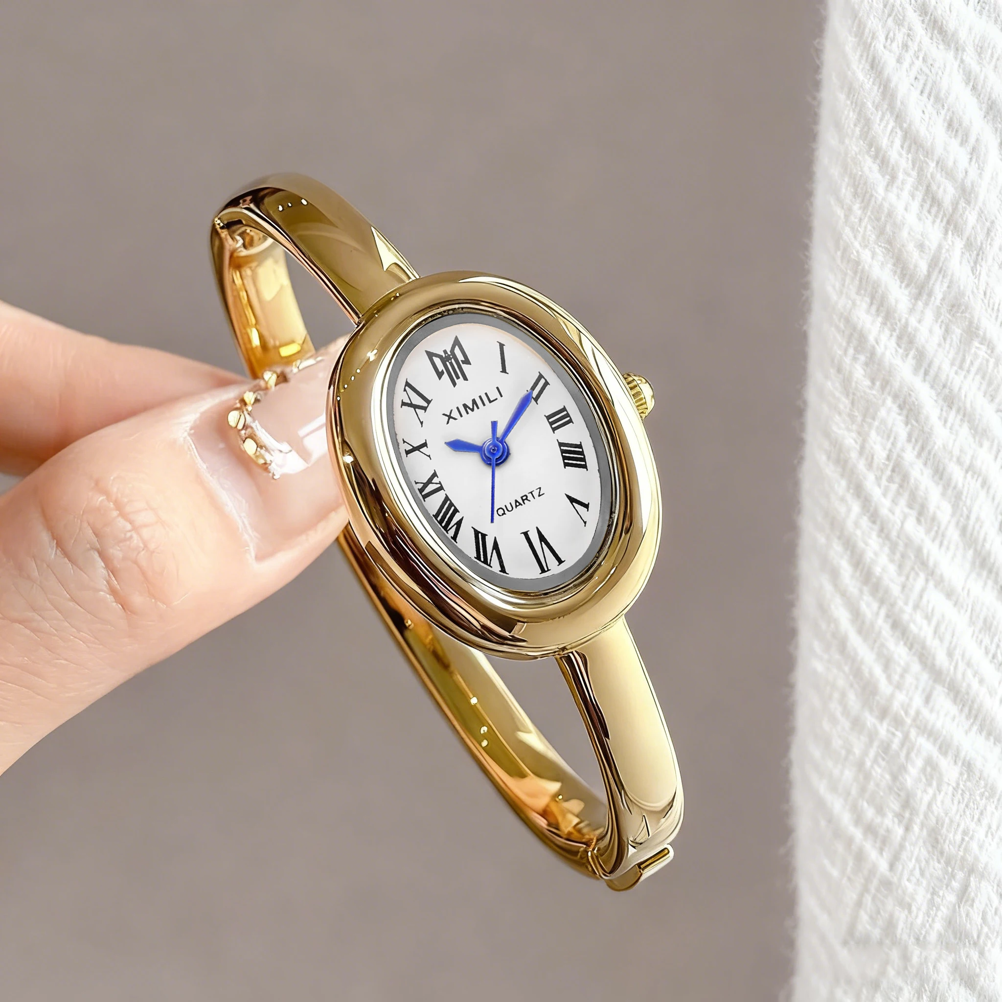 Jewelry Watches Vintage - 2026XIMILI Vintage Ovale Armreif-Uhr für Damen,
