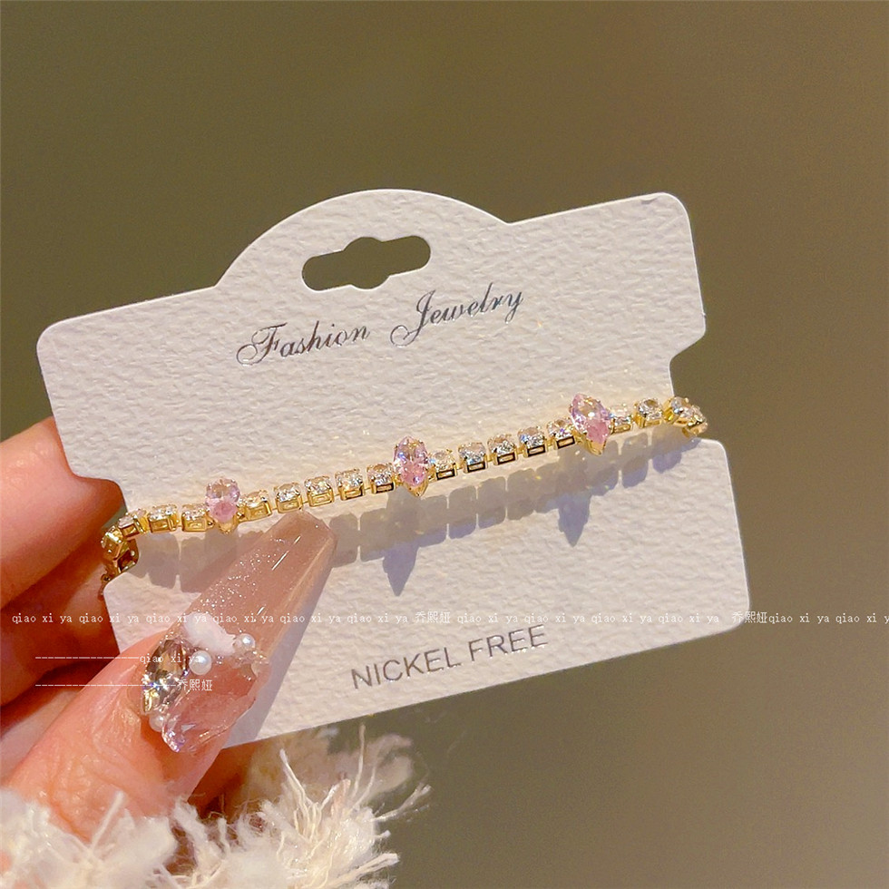Rosa Volldiamant-Zirkon-Armbän – Best Jewelry Watches Bewertung und Preis
