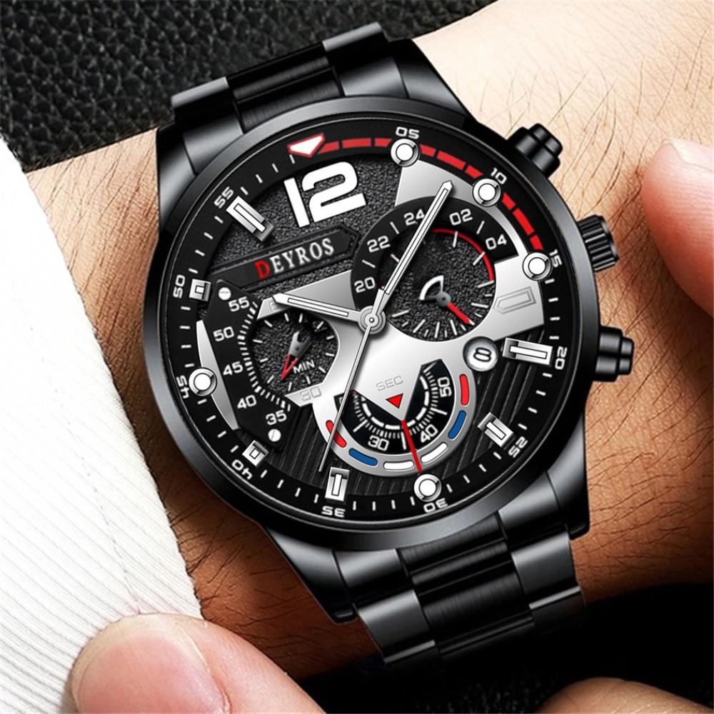 3 teile/satz Mode herren Uhr S – Best Jewelry Watches Bewertung und Preis