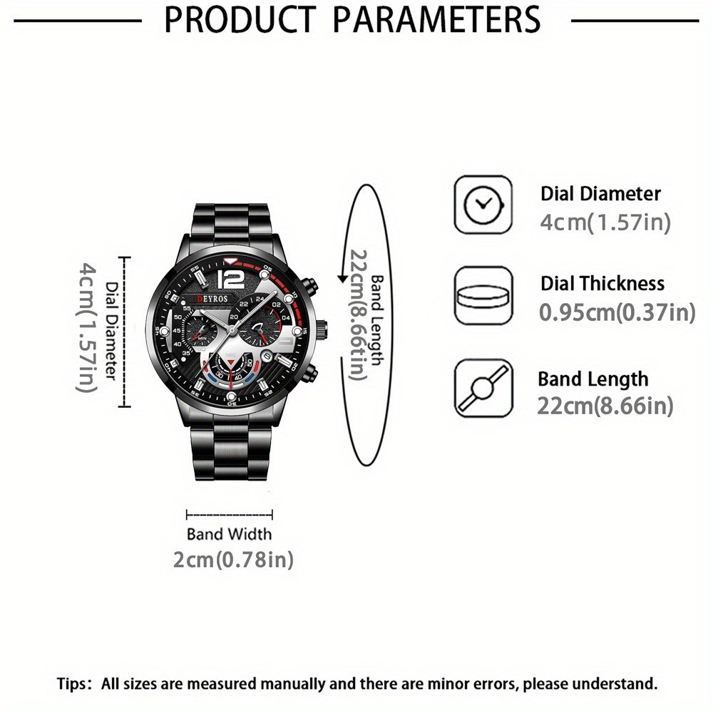 3 teile/satz Mode herren Uhr S – Best Jewelry Watches Bewertung und Preis