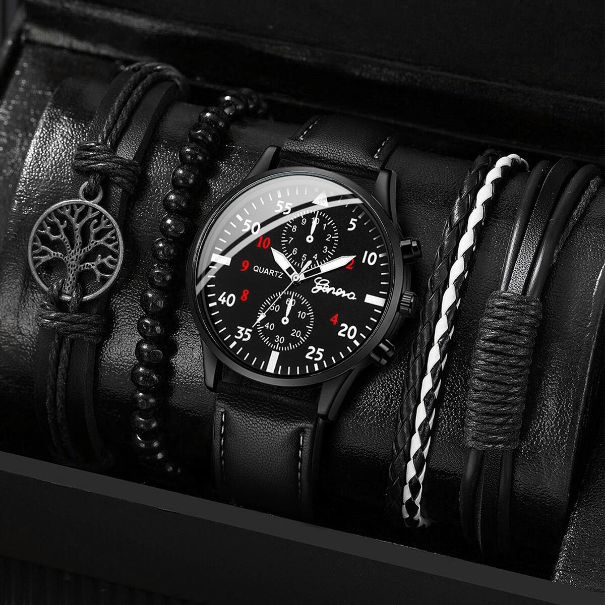 5PCS/4PCS Mode herren Business – Jewelry Watches Vintage Bewertung und Preis