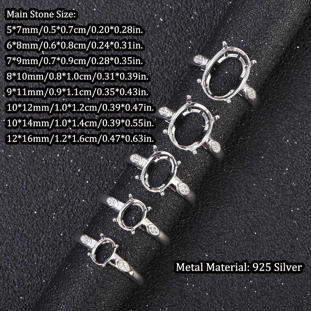 5 x 7–12 x 16 mm Ringrohling a – Sterling Silver Ring Bewertung und Preis