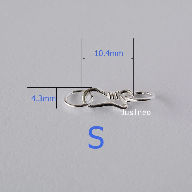 S-Haken- und Ösenfischverschlu – Sterling Silver Ring Bewertung und Preis