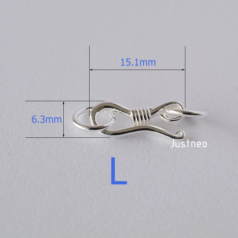 S-Haken- und Ösenfischverschlu – Sterling Silver Ring Bewertung und Preis